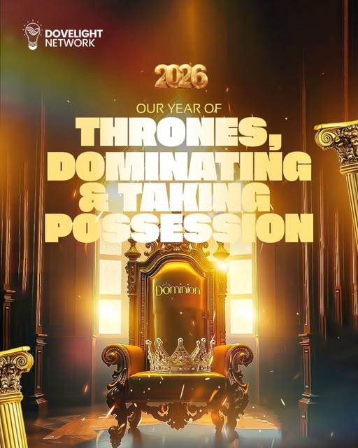 2026 theme poster: Our Year of Thrones, Dominating and Taking Possession